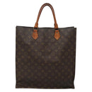 LOUIS VUITTON Monogram Sac Plat Hand Bag M51140 LV Auth 136246-3