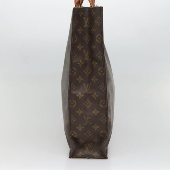 LOUIS VUITTON Monogram Sac Plat Hand Bag M51140 LV Auth 136246