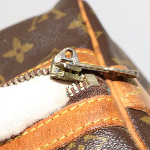 LOUIS VUITTON Monogram Sac Souple 35 Boston Bag M41626 LV Auth 136251