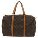 LOUIS VUITTON Monogram Sac Souple 35 Boston Bag M41626 LV Auth 136251-13
