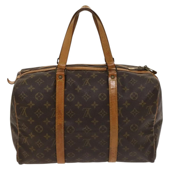 LOUIS VUITTON Monogram Sac Souple 35 Boston Bag M41626 LV Auth 136251