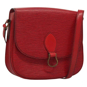 LOUIS VUITTON Epi Saint Cloud GM Shoulder Bag Red M52197 LV Auth 136259