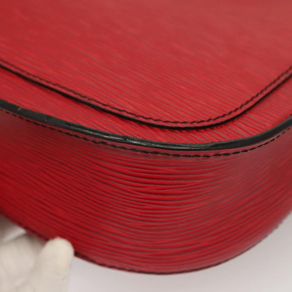 LOUIS VUITTON Epi Saint Cloud GM Shoulder Bag Red M52197 LV Auth 136259