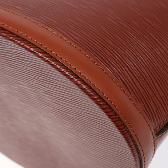 LOUIS VUITTON Epi Cluny Shoulder Bag Brown M52253 LV Auth 136260
