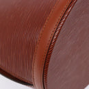 LOUIS VUITTON Epi Cluny Shoulder Bag Brown M52253 LV Auth 136260-17