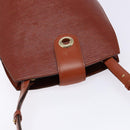 LOUIS VUITTON Epi Cluny Shoulder Bag Brown M52253 LV Auth 136260-6