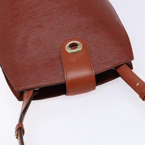 LOUIS VUITTON Epi Cluny Shoulder Bag Brown M52253 LV Auth 136260
