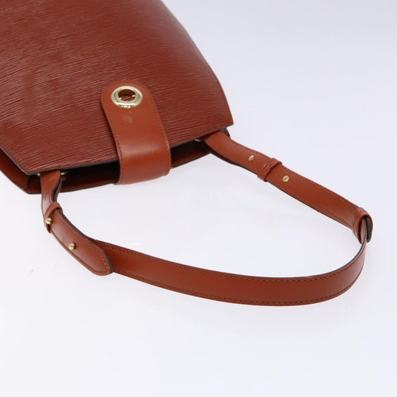 LOUIS VUITTON Epi Cluny Shoulder Bag Brown M52253 LV Auth 136260