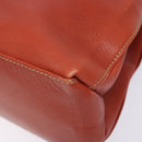 LOEWE Velazquez Hand Bag Leather 2way Red Gold Auth 136263-15