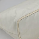 PRADA Shoulder Bag Nylon White Silver Auth 136266-17