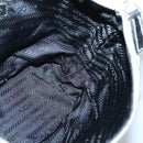 PRADA Shoulder Bag Nylon White Silver Auth 136266-21