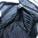 PRADA Shoulder Bag Nylon White Silver Auth 136266-22