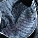 PRADA Shoulder Bag Nylon White Silver Auth 136266-23