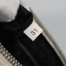 PRADA Shoulder Bag Nylon White Silver Auth 136266-11