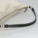 PRADA Shoulder Bag Nylon White Silver Auth 136266-7