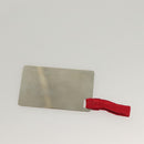 PRADA Hand Bag Satin Beige Auth 136267-22