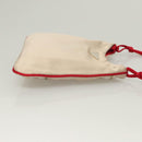 PRADA Hand Bag Satin Beige Auth 136267-3