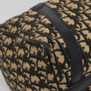 Christian Dior Trotter Canvas Boston Bag Navy Silver Auth 136274-14