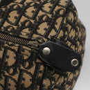 Christian Dior Trotter Canvas Boston Bag Navy Silver Auth 136274-10