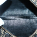Christian Dior Trotter Canvas Boston Bag Navy Silver Auth 136274-11