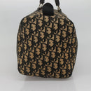 Christian Dior Trotter Canvas Boston Bag Navy Silver Auth 136274-4