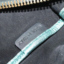 BURBERRY Protham Hand Bag Leather Blue Gold Auth 136277-21