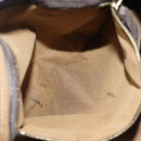 FENDI Zucca Canvas Tote Bag Black Gold Brown Auth 136284-21