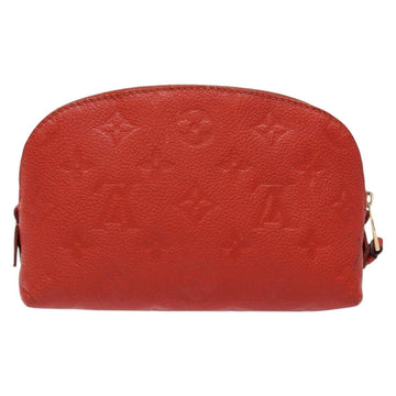 LOUIS VUITTON Monogram Empreinte Pochette Cosmetic PM Red M69414 LV Auth 136290 - 0