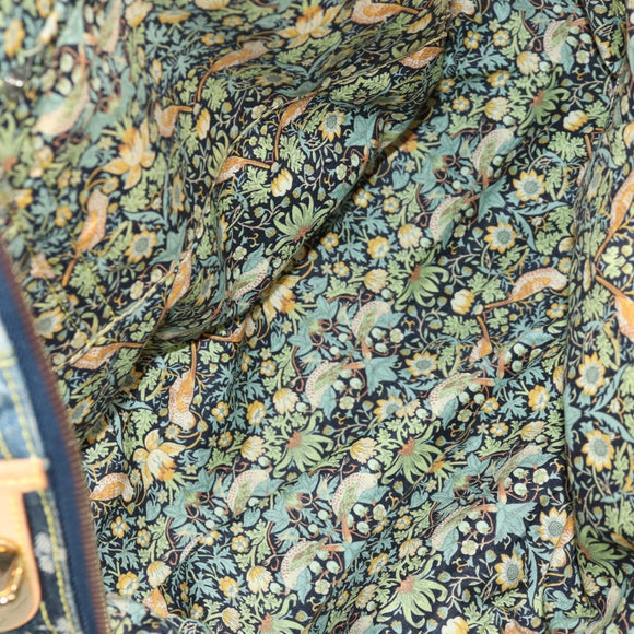 LOUIS VUITTON Monogram Denim Patchwork Bowery Tote Bag Blue M95376 Auth 136291V