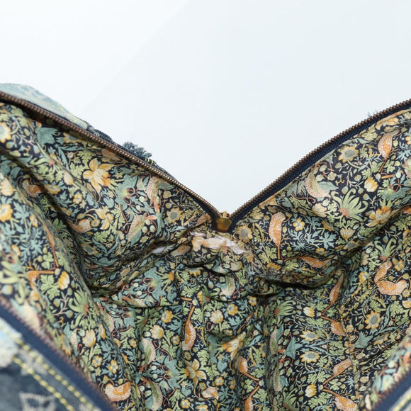 LOUIS VUITTON Monogram Denim Patchwork Bowery Tote Bag Blue M95376 Auth 136291V