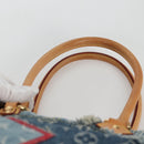 LOUIS VUITTON Monogram Denim Patchwork Bowery Tote Bag Blue M95376 Auth 136291V-14