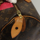 LOUIS VUITTON Monogram V Line Speedy 30 Hand Bag Pink LV Auth 136293-10