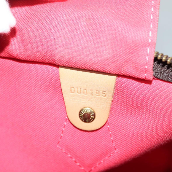 LOUIS VUITTON Monogram V Line Speedy 30 Hand Bag Pink LV Auth 136293