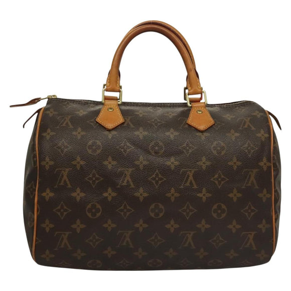 LOUIS VUITTON Monogram V Line Speedy 30 Hand Bag Pink LV Auth 136293