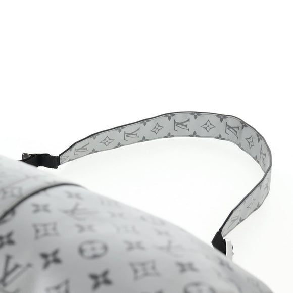 LOUIS VUITTON Monogram Keepall Bandouliere 50 Bag Silver M43848 LV Auth 136294M