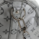 LOUIS VUITTON Monogram Keepall Bandouliere 50 Bag Silver M43848 LV Auth 136294M-19