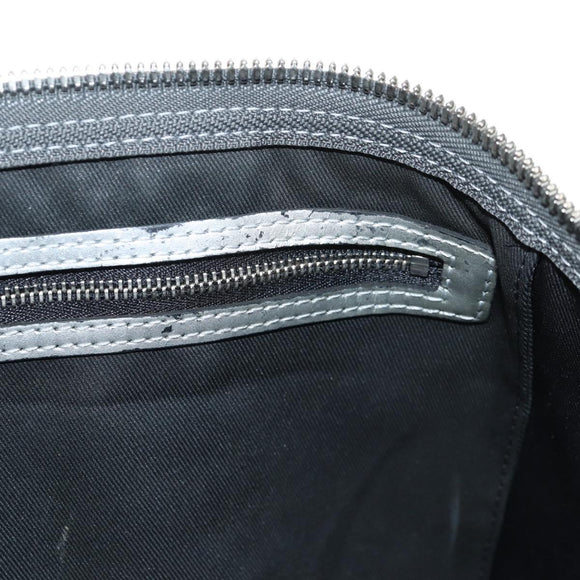 LOUIS VUITTON Monogram Keepall Bandouliere 50 Bag Silver M43848 LV Auth 136294M