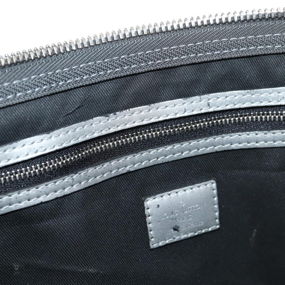 LOUIS VUITTON Monogram Keepall Bandouliere 50 Bag Silver M43848 LV Auth 136294M