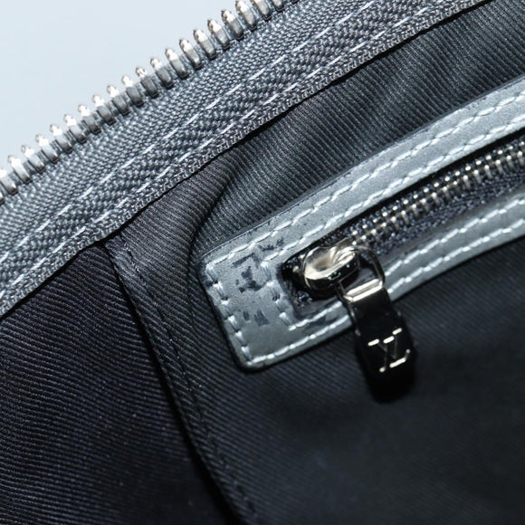 LOUIS VUITTON Monogram Keepall Bandouliere 50 Bag Silver M43848 LV Auth 136294M