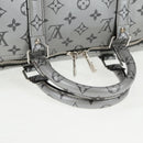LOUIS VUITTON Monogram Keepall Bandouliere 50 Bag Silver M43848 LV Auth 136294M-7