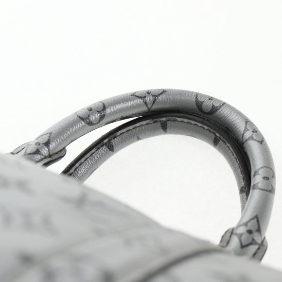 LOUIS VUITTON Monogram Keepall Bandouliere 50 Bag Silver M43848 LV Auth 136294M