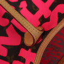 LOUIS VUITTON Monogram Graffiti Neverfull GM Bag Fuchsia M93701 LV Auth 136298V-8
