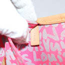 LOUIS VUITTON Monogram Graffiti Neverfull GM Bag Fuchsia M93701 LV Auth 136298V-11