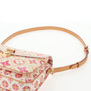 LOUIS VUITTON Monogram Pochette Metis MM Hand Bag 2way Pink M11461 Auth 136299M-18