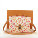 LOUIS VUITTON Monogram Pochette Metis MM Hand Bag 2way Pink M11461 Auth 136299M-13