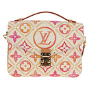 LOUIS VUITTON Monogram Pochette Metis MM Hand Bag 2way Pink M11461 Auth 136299M-14
