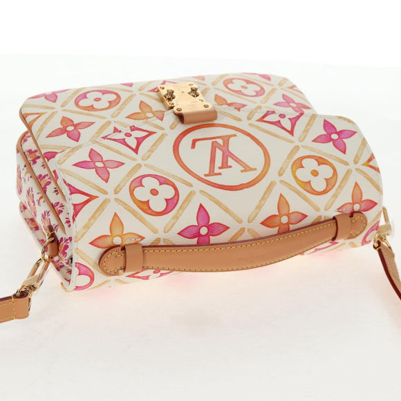 LOUIS VUITTON Monogram Pochette Metis MM Hand Bag 2way Pink M11461 Auth 136299M