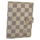 LOUIS VUITTON Damier Azur Agenda PM Day Planner Cover R20706 LV Auth 136301-1