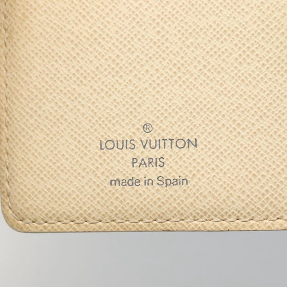 LOUIS VUITTON Damier Azur Agenda PM Day Planner Cover R20706 LV Auth 136301