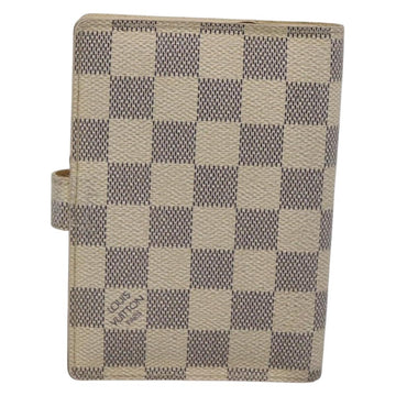 LOUIS VUITTON Damier Azur Agenda PM Day Planner Cover R20706 LV Auth 136301 - 0